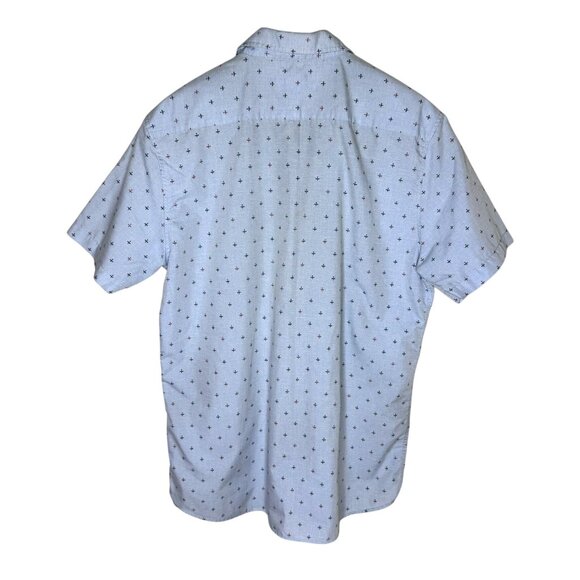 Molokai Blue Plane Printed Short Sleeve Button Up Shirt, Casual Wear, Size Large - Picture 2 of 6
